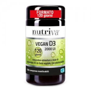 Nutriva Vegan d3 120 compresse masticabili